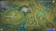 Teleport waypoints to reach the nearest Nilotpala locations (Image via Genshin Impact)